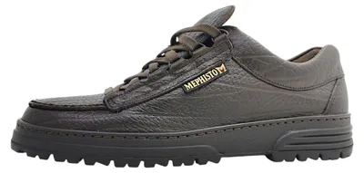 Image de Mephisto Cruiser Mamouth : chaussures de sport pour hommes, lacets, couleur marron, style décontracté