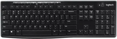 Produktbild von Logitech 920-002416, Volle Größe (100%), Kabellos, RF Wireless, Schwarz, Maus enthalten