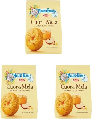 Produktbild von 3x Mulino Bianco Kekse Cuor di mela 250g Italien biscuits cookies kuchen brioche