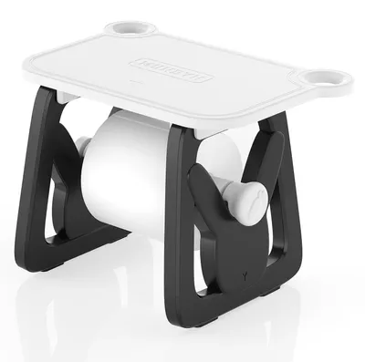 Produktbild von MUNBYN Etikettenhalter Ideal für Desktop-Thermoetikettendrucker und DHL Etikettendrucker ITPP941 & ITPP130 & RW403, Schwarz