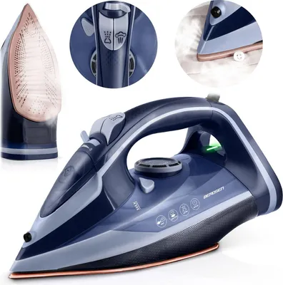 Produktbild von Dampfbügeleisen 3000 W, Keramiksohle, Vertikale Verwendung