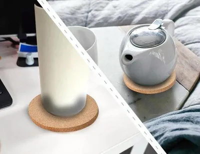Immagine prodotto di Tappetini antiscivolo Kurkmaten, riutilizzabili, 105 x 5 mm.