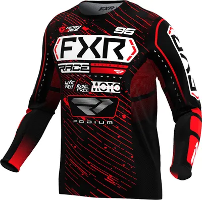 Obrázek produktu pro FXR Podium 2025 Motocross Jersey, černá/červená/bílá, S