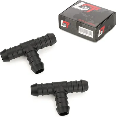 Produktbild von 2x Schlauchverbinder Polyamid T-Stück Benzin ölbeständig 14 mm für VW SEAT SKODA
