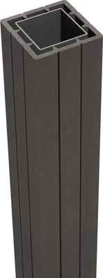 Produktbild von GroJa Solid Zaunelement Pfosten zum Einbetonieren 7 x 7 cm-Anthrazit-3000 mm