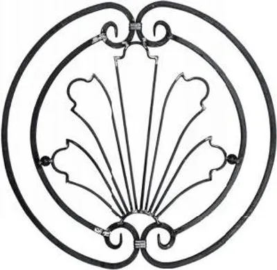 Immagine prodotto di LogistSystem - Ornamento in ferro battuto 540x520 mm - ad esempio come elemento per inferriate - ringhiere - recinzioni - cancelli - rosoni - grate 13.013.01