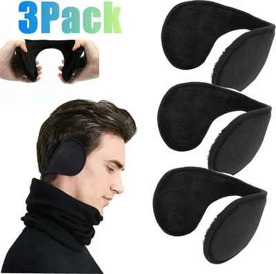 Produktbild von 3 STK Ohrenschutz OneSize Klassische Fleece Ohrenwärmer Damen/Herren Earband
