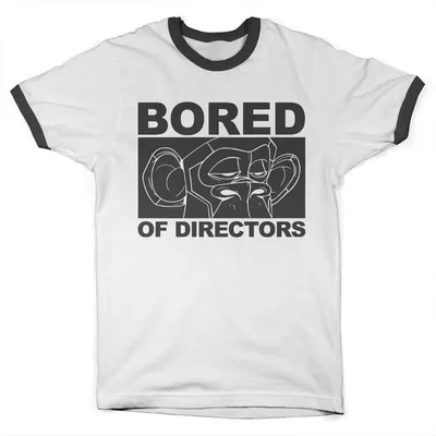 Produktbild von Bored Eyes Ringer Tee - X-Large - WhiteBlack
