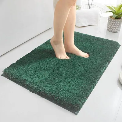 Productafbeelding van Badkamertapijten 80 x 120 cm Antislip Waterabsorberend Zachte Microvezel Machinewasbaar Badmatten voor Douche en Badkamer