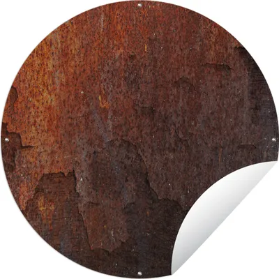 Obrázek produktu pro MuchoWow® Kulatý venkovní plakát - Rust - Shadow - Yellow - Ø 90  - Zahradní dekorace