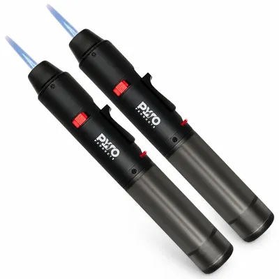 Produktbild von Sturmfeuerzeug Jetflamme Gasfeuerzeug Stabfeuerzeug - Nachfüllbar - 2 Stück - 17 cm