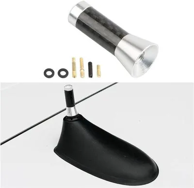 Immagine prodotto di Antenna da auto corta da 35 cm in alluminio argento