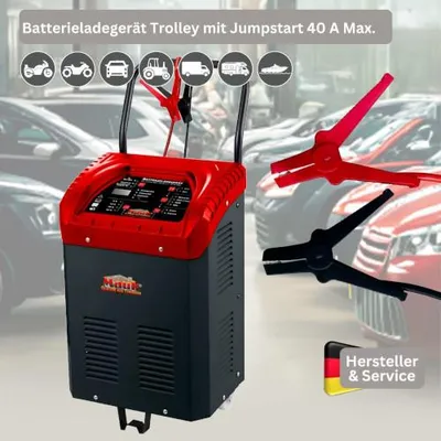 Produktbild von Mauk_Batterieladegerät Trolly mit Jumpstart 40 A Max.