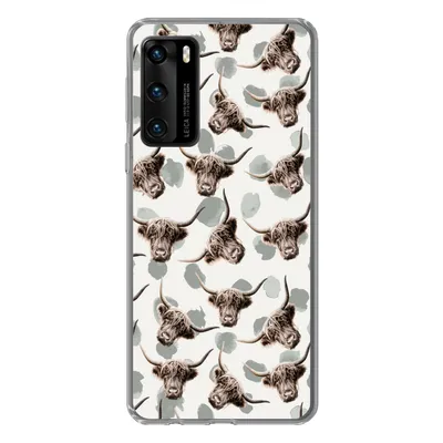 Produktbild von MuchoWow® Handyhülle Schutzhülle Hülle für Huawei P40 Kuh - Schottischer Highlander - Tiere Silikon Softcase Handy Hülle - Handytasche