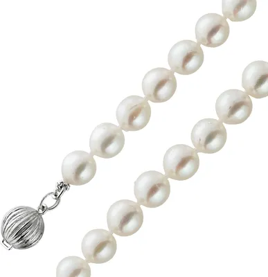 Produktbild von Perlenkette 41cm Japanische Akoyaperlen 8mm Silber 925 40