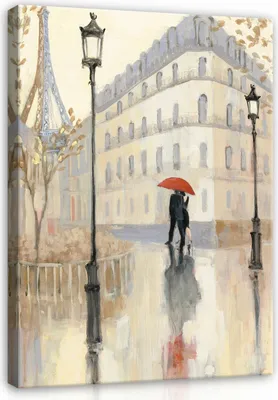 Produktbild von Leinwandbild Paris Eifelturm 100x70 cm XXL Schlafzimmer Wohnzimmer Canvas Bilder Wandbilder Kunstdruck Wand Bild auf Leinwand Bilder Aufhängefertig
