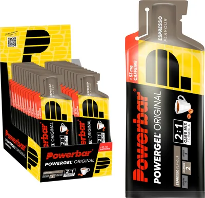 Produktbild von PowerBar Power Gel Beutel 24er Box, 24 Beutel a 41g - Espresso