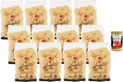 Produktbild von Italian Gourmet Conchiglioni Pasta di Gragnano IGP 12x500g Vorteilspack, große Muschelnudeln zum Füllen, Hartweizenpasta, ideal für Ofengerichte & Familienvorrat, italienische + Italian Gourmet Polpa