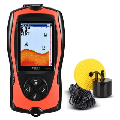 Obrázek produktu pro GLš¹CK FF1108-1CT Přenosný rybářský sonar s dosahem 100 m / 300 ft, alarmem při detekci ryby, kabelový detektor ryb