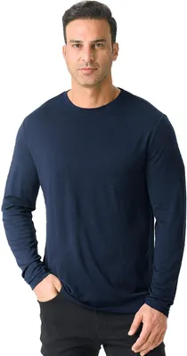Productafbeelding van Wollen ondershirt voor heren met lange mouwen, geurbestendig en warm, geschikt voor wandelen en jagen