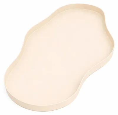 Produktbild von LOFT42 Serva Metalltablett – Beige – 65x37