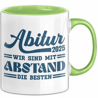 Produktbild von Trendation - Abi 2022 Tasse Geschenk Abi Bestanden Abitur Abschluss Geschenkidee (Grün)