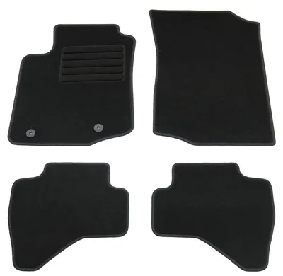 Fußmatten-Set für Peugeot 108, 07/2014-07/2021, 4-teilig, Schwarz