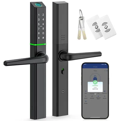 Intelligentes Türschloss mit Fingerabdruck, Code, Bluetooth, App