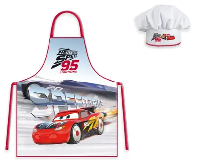 Image de Tablier pour enfant avec casquette Cars Next Level