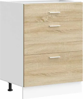 Image de vidaXL Armoire basse de cuisine Lyon Chêne Sonoma Matériau dérivé du bois