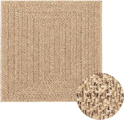 Obrázok produktu pre vidaXL Koberec ZIZUR 240x240 cm juta-look interiér a exteriér