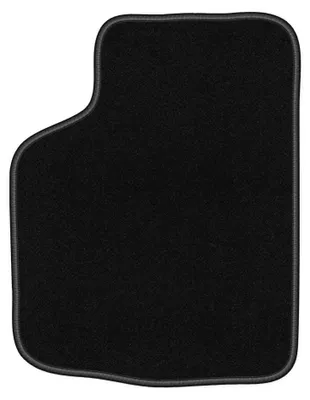 Produktbild von Fahrermatte Velours für Volkswagen Golf I 1979-1993 (Cabrio) – 1-tlg, Schwarz, passgenau – Wielganizator BASIC
