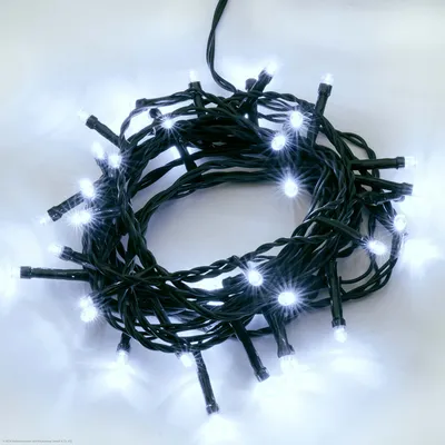 Produktbild von Lichterkette 40 LED, Lichterkette außen 3,9 m, Lichterkette kaltweiß mit Stecker