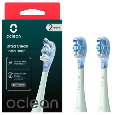 Produktbild von Oclean Bürstenkopf Ultra Zahnfleischpflege - Grün, 2er Pack
