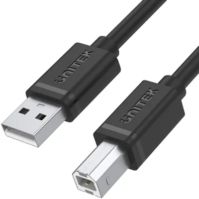 Zdjęcie produktu dla UNITEK Y-C4001GBK, 2 m, USB A, USB B, USB 2.0, 0,48 Gbit/s, Czarny
