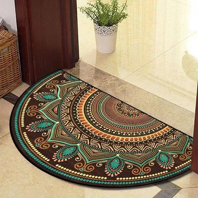 Obrázek produktu pro Polookruhlá protiskluzová podložka 40 x 60 cm, oranžová