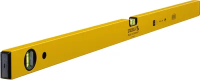 Produktbild von STABILA Wasserwaage Type 70, 100 cm, leichtes Alu-Profil, 1 Horizontal-Libelle, 1 Vertikal-Libelle, Germany