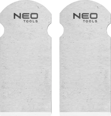 Obrázek produktu pro Náhradní hoblovací nože NEO TOOLS 92x42x1,8 mm - sada 2 kusů, robustní nože z oceli 65MN pro hoblíky na dřevo