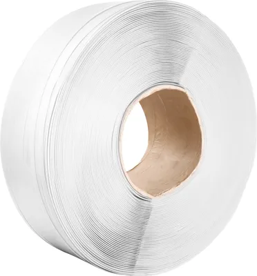 Produktbild von SucceBuy 9900' x 1/2" Polypropylen-Umreifungsrolle, 243 lbs Bruchfestigkeit, Hochleistungs-Umreifung für Paletten, tragbare weiße Verpackungsbandrolle
