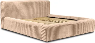 Produktbild von FEDVE Polsterbett Doppelbett Kostar Bett Bettkasten Schlafzimmer 180x200 cm Beige (Vito 26)