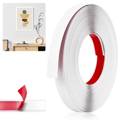 Productafbeelding van Zelfklevende Decoratieve Strip 12 m x 2 cm, Wit