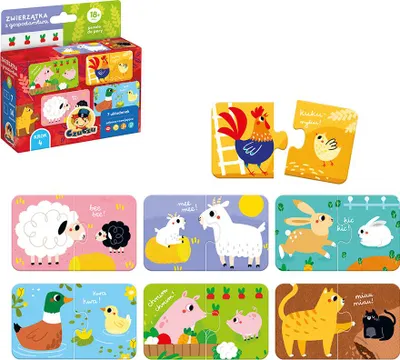 Image de CZUCZU Puzzle animaux de la ferme pour paires 93143