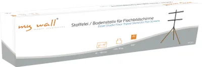 Zdjęcie produktu dla myWall HT 22, 81,3 cm (32"), 190,5 cm (75"), 200 x 200 mm, 600 x 400 mm, Metal, Drewno, Czarny, Orzech włoski