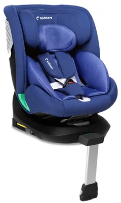 Produktbild von Kidnort Rådjur Kinderautositz i-Size 40–150 cm, Stützbein, Blau, DK-080337