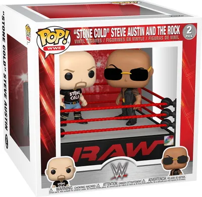 Produktbild von WWE - "Stone Cold" Steve Austin and The Rock  2 Pack - Funko Pop! - Vinyl Figur