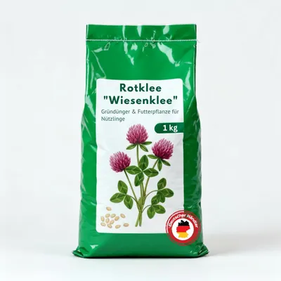 Produktbild von Bestellartikel Rotklee, Inhalt: 1kg für ca. 280m², Stickstoffsammler, Futterpflanze für Nützlinge