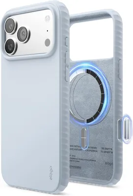 Immagine prodotto di Custodia in silicone Elago MagSafe Ridge per iPhone 17 Pro Max, blu chiaro
