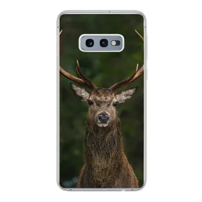 Produktbild von MuchoWow® Handyhülle Schutzhülle Hülle für Samsung Galaxy S10e Hirsch - Geweih - Natur Silikon Softcase Handy Hülle - Handy