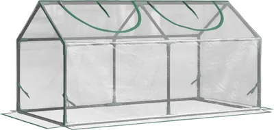 Zdjęcie produktu dla Szklarnia Outsunny z oknem, folia z siatki PE, szklarnia z folii stalowej, szklarnia na balkon, ogród, szklarnia na pomidory 120x60x60 cm, szklarnia na pomidory, warzywa, kwiaty, rośliny, przezroczysta
