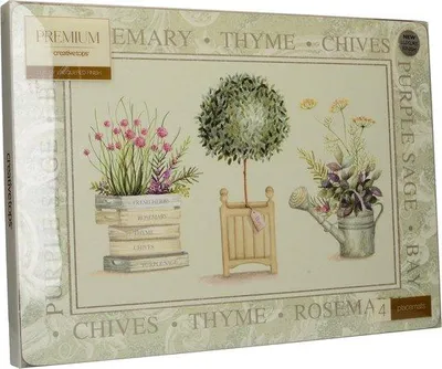 Image de Plateau à fleurs avec 4 pieds, 40 x 29 cm, et table basse Topiary, 43,5 x 32,5 cm